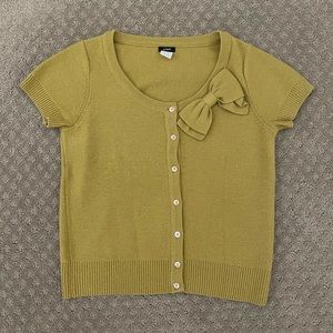 J CREW Valerie Bow Cardigan